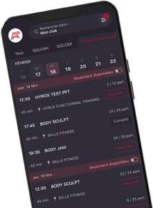 planning cours arena fitness